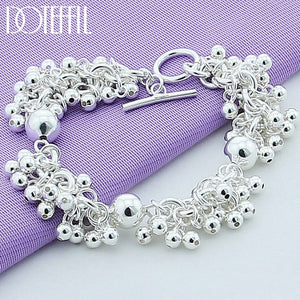Silver Grape Beads Bracelet